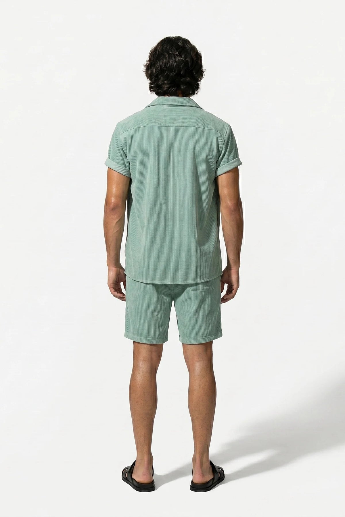 Men's Linen Look Shirt & Shorts Set – Relaxed Summer Fit