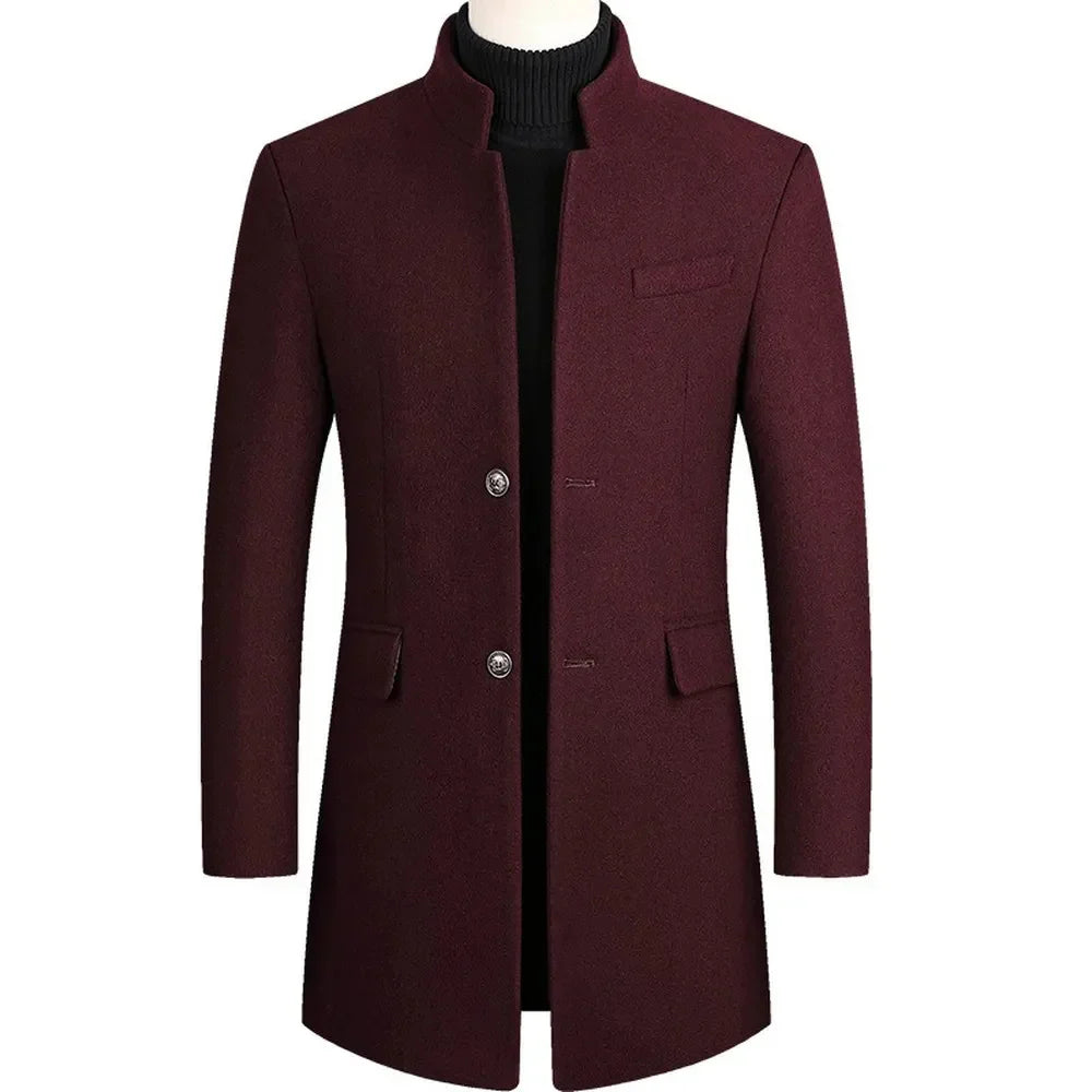 Men's Classic Overcoat – Tailored Fit, Clean Lines