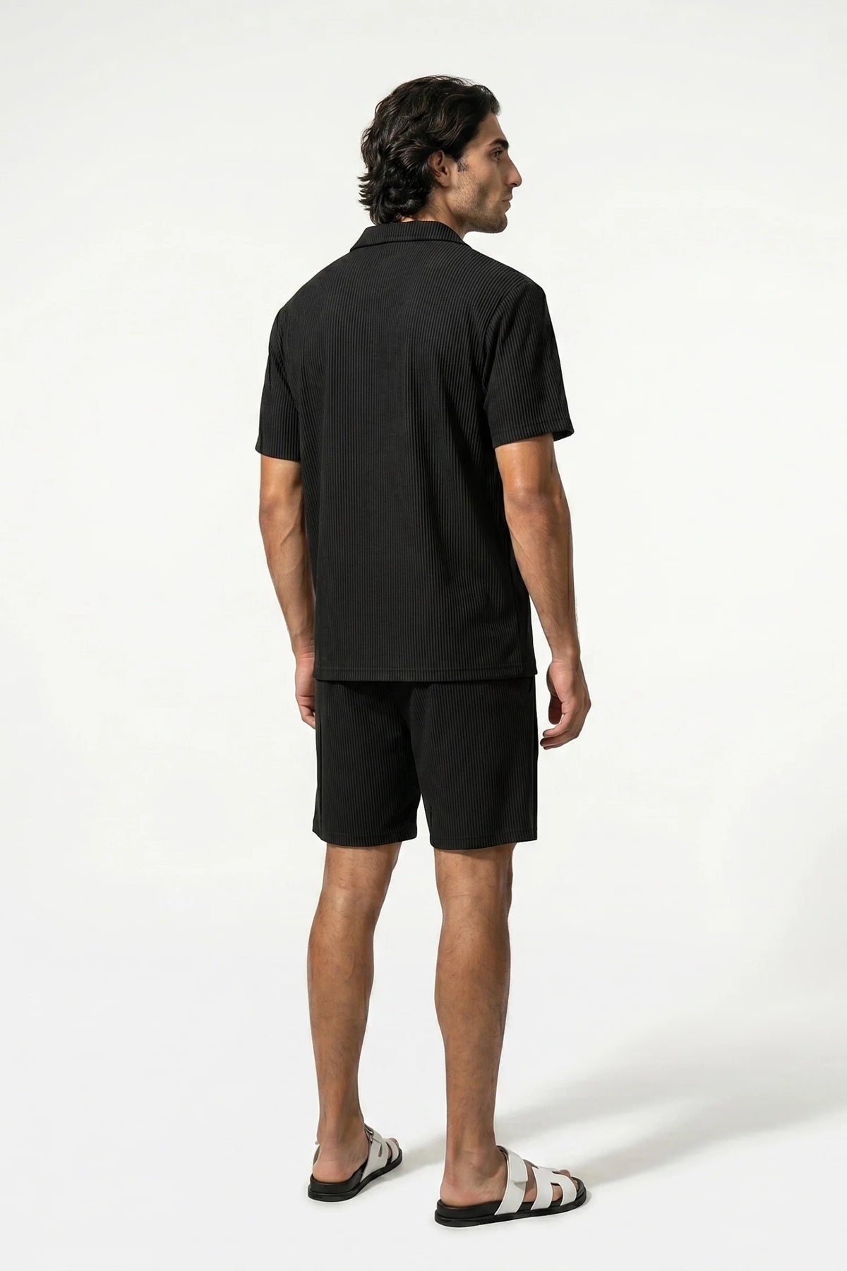 Men's Linen Look Shirt & Shorts Set – Relaxed Summer Fit