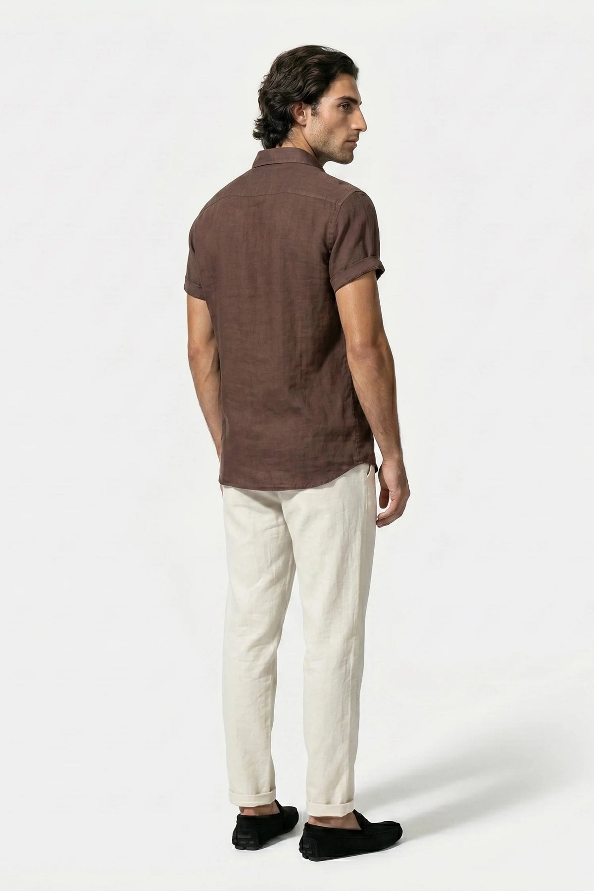 Men's Linen Look Shirt & Trousers Set – Relaxed Summer Fit