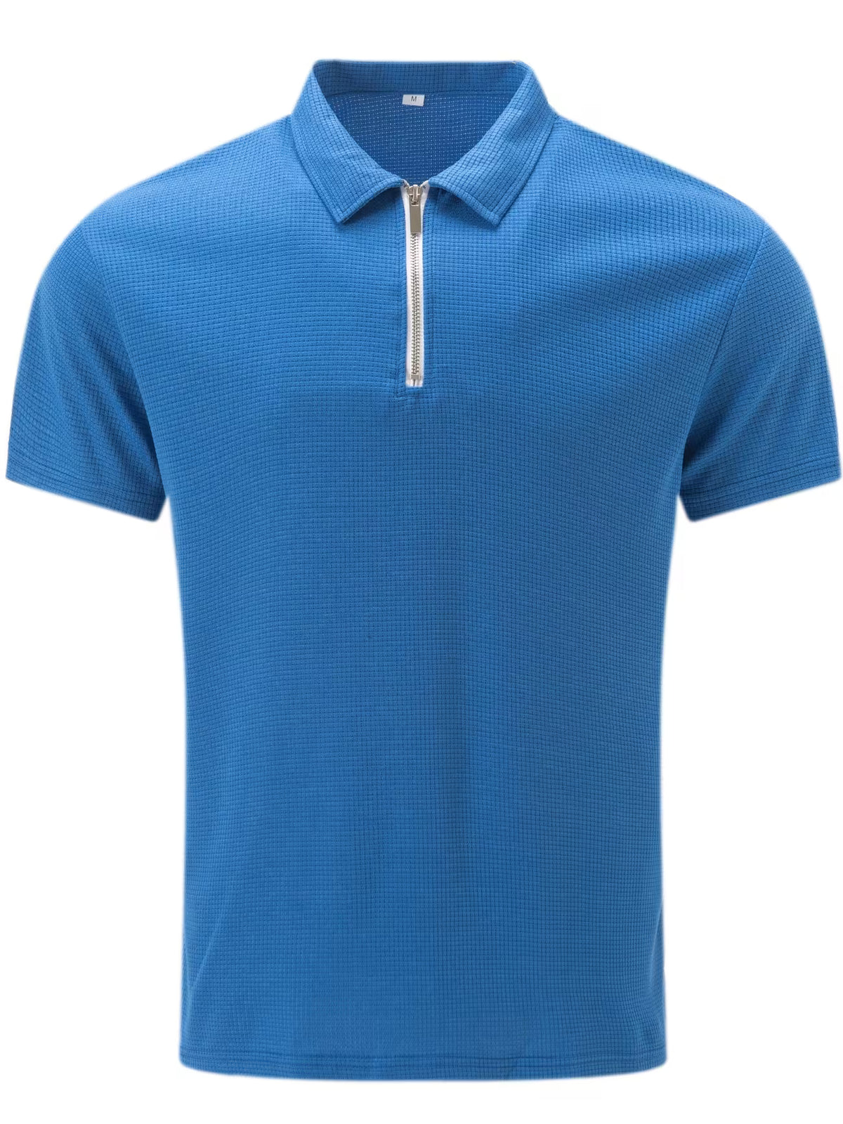 Men's Short Sleeve Zip Shirt – Lightweight Casual Style, Relaxed Fit