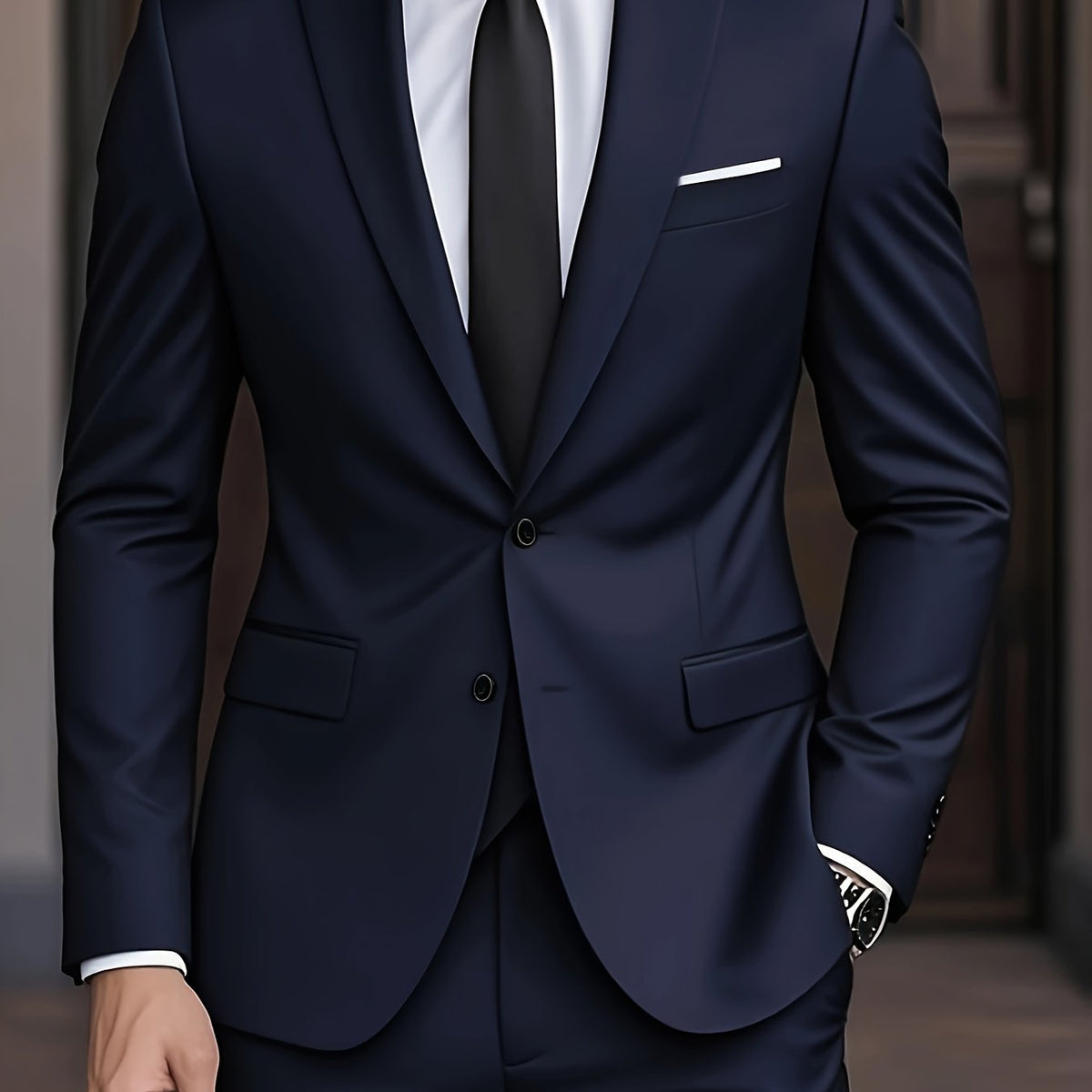 Men's Two Piece Suit – Slim Fit, Wrinkle Resistant