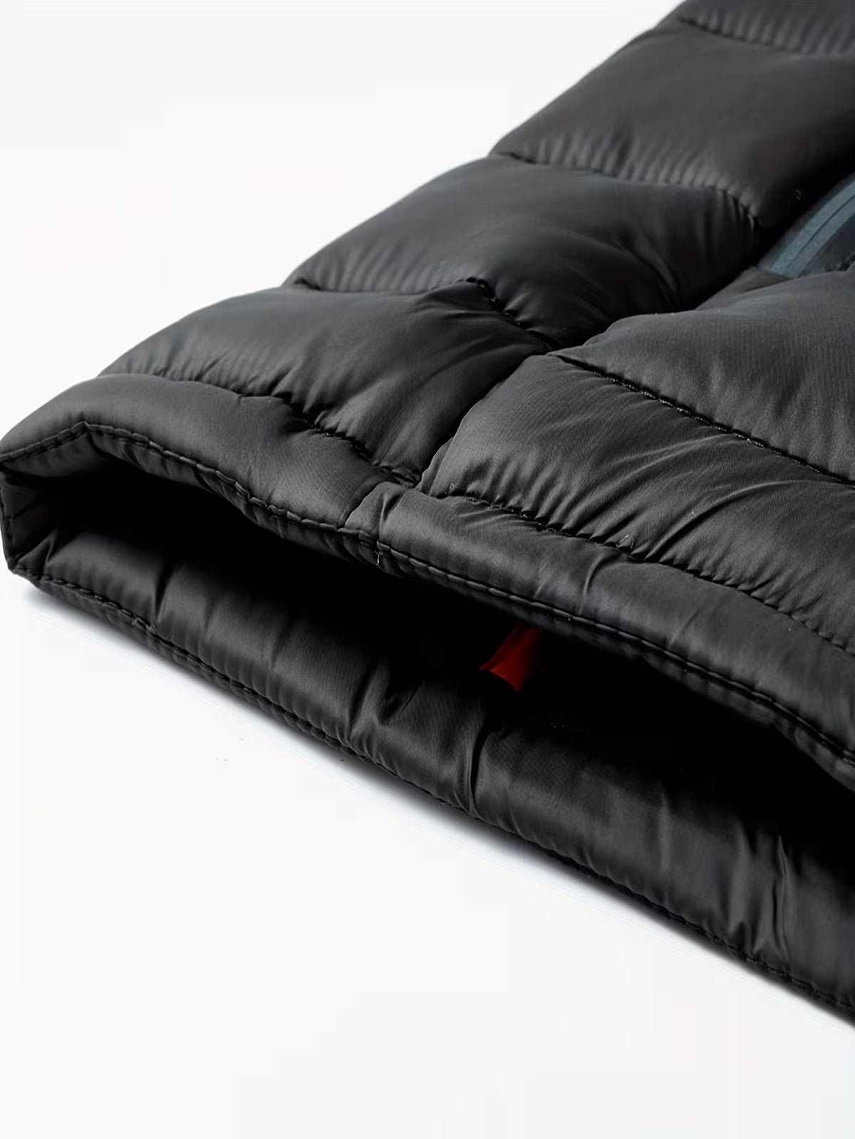 Men's Hooded Quilted Coat – Padded Winter Jacket, Zip Front