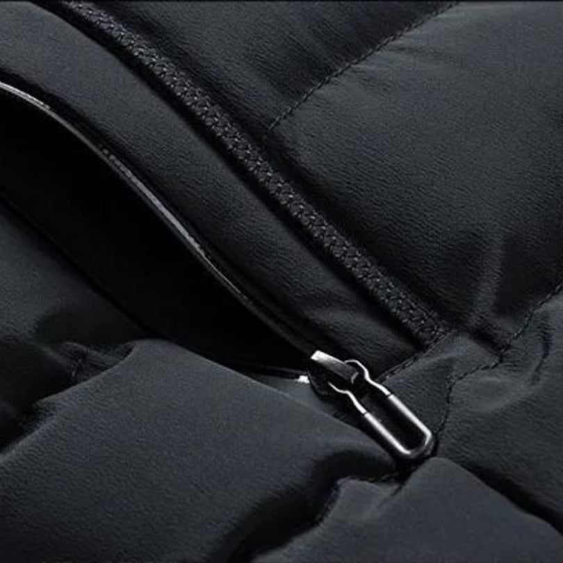 Men's Hooded Puffer Gilet – Insulated Bodywarmer, Full Zip