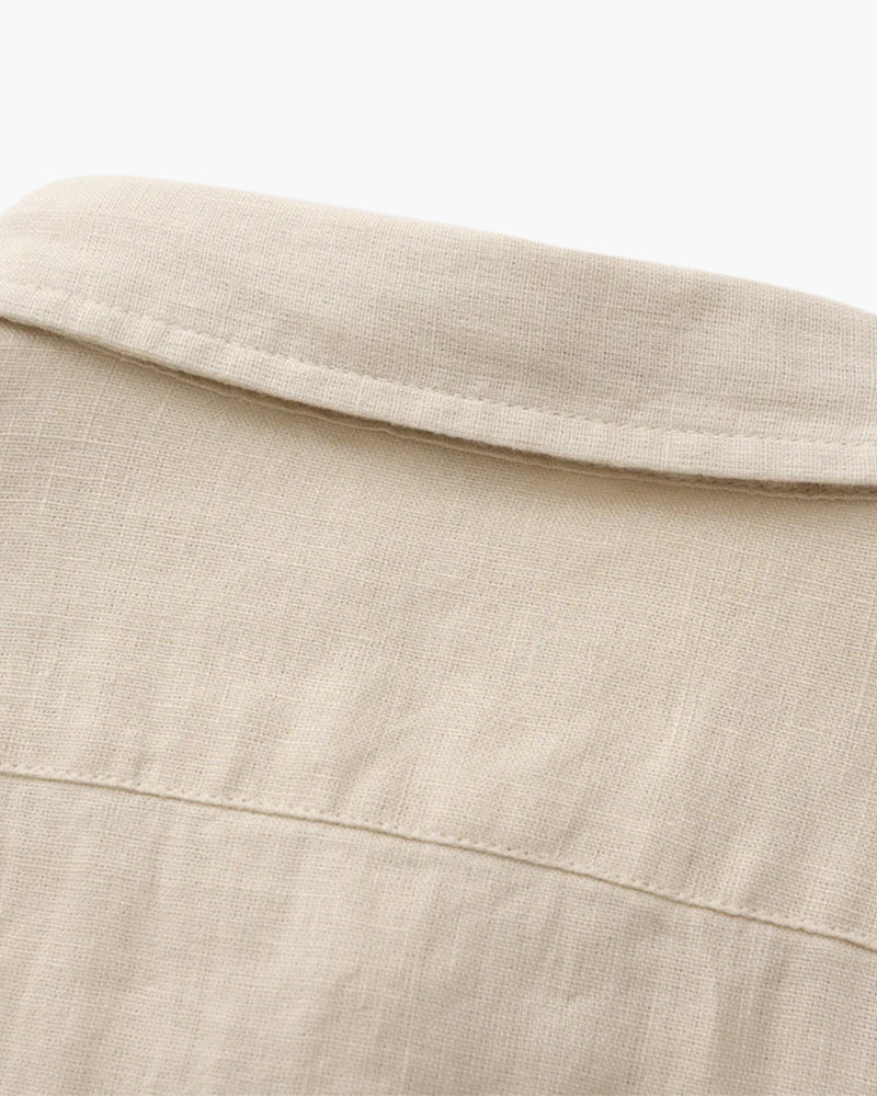 Men's 100% Linen Shirt – Long Sleeve, Regular Fit