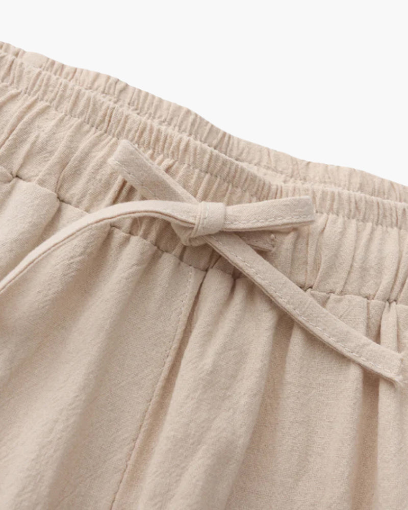 Men's Lightweight Linen Trousers – Breathable, Easy Fit
