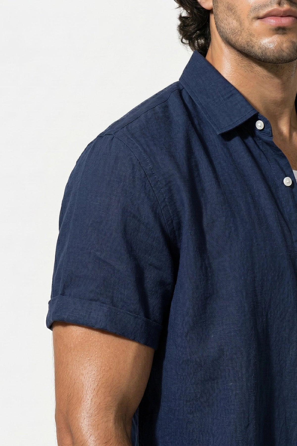 Men's Linen Look Shirt & Trousers Set – Relaxed Summer Fit