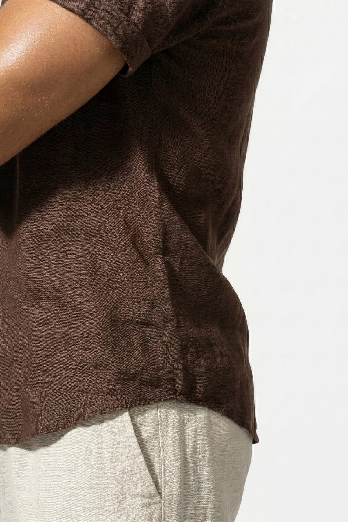 Men's Linen Look Shirt & Trousers Set – Relaxed Summer Fit