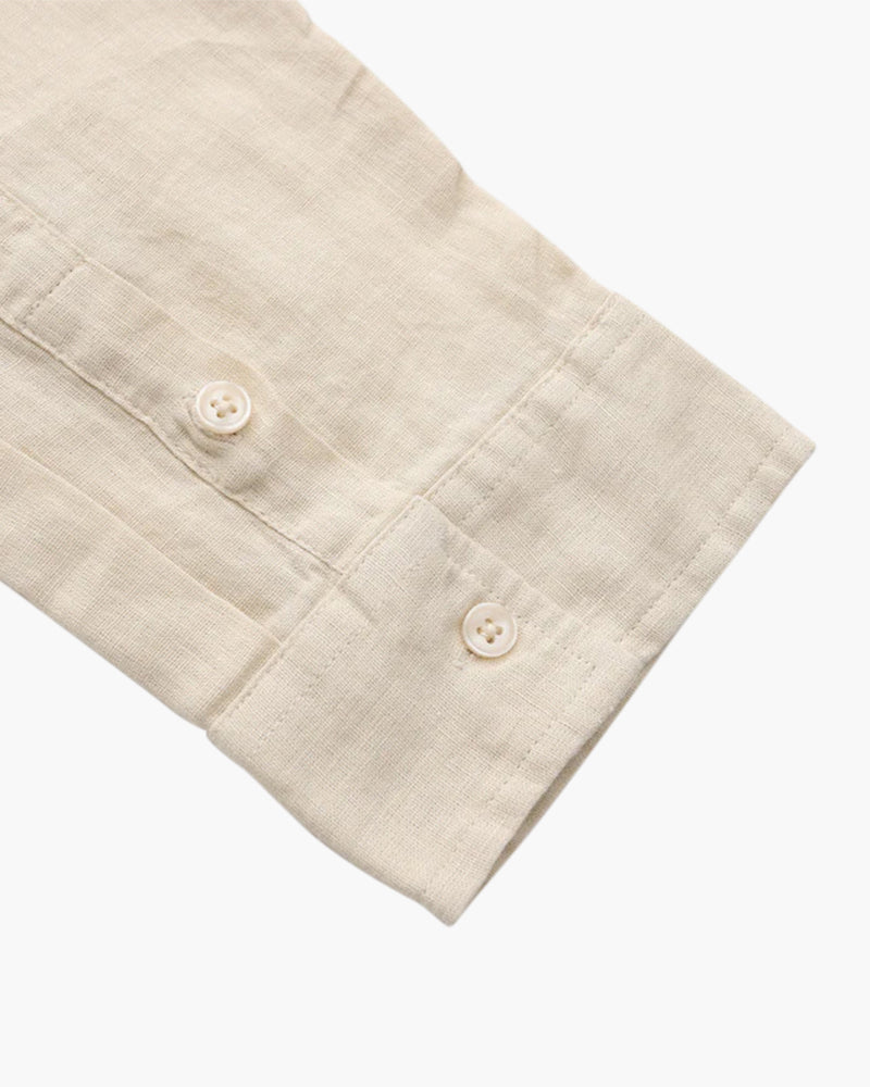 Men's 100% Linen Shirt – Long Sleeve, Regular Fit