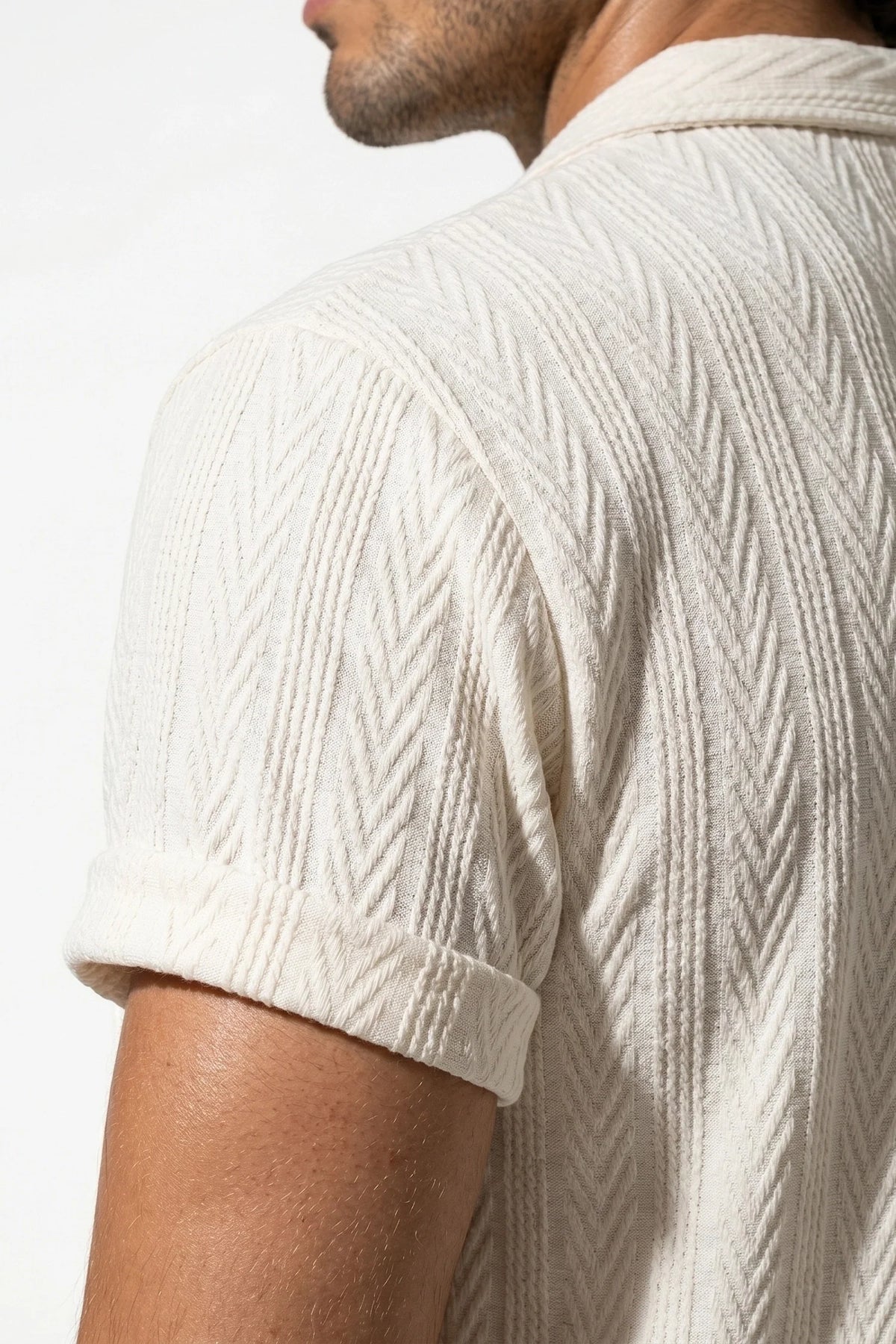 Men's Linen Look Co-ord Set – Shirt & Trousers, Tailored Fit