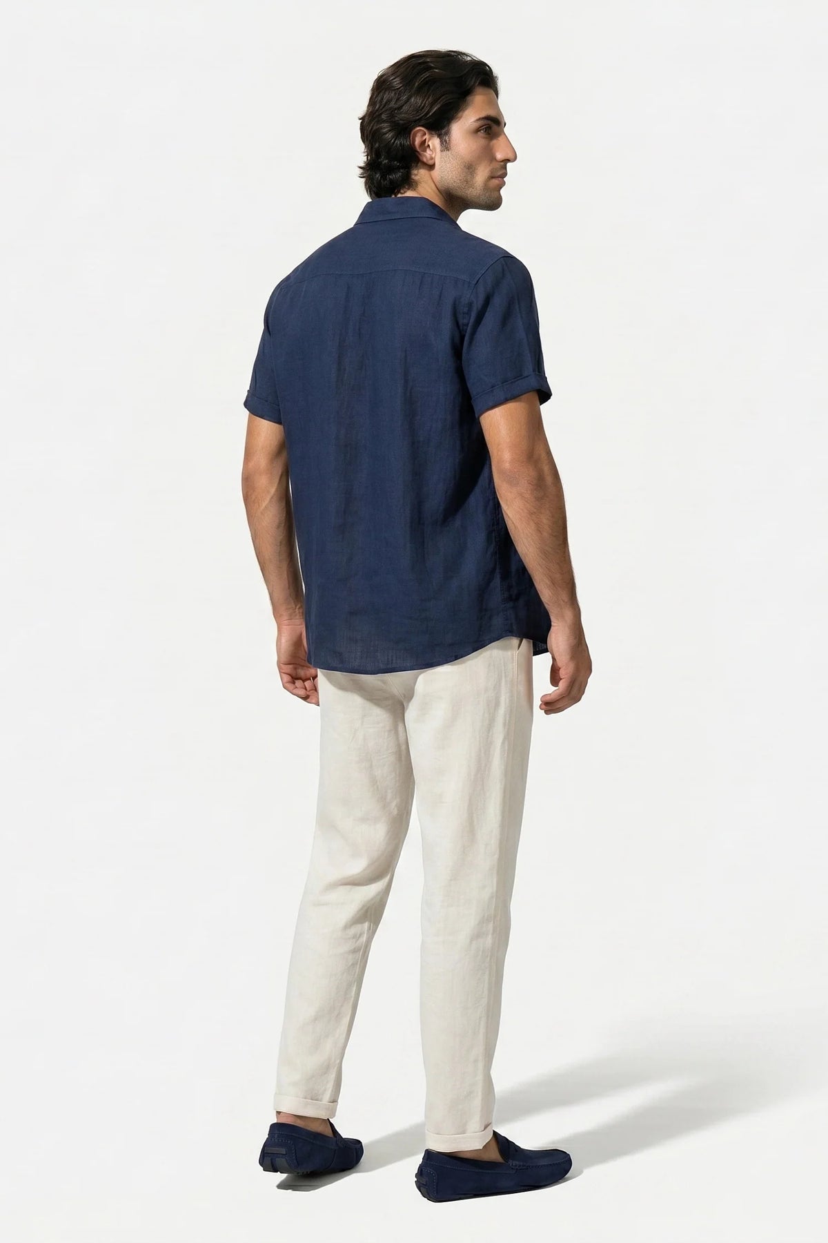 Men's Linen Look Shirt & Trousers Set – Relaxed Summer Fit