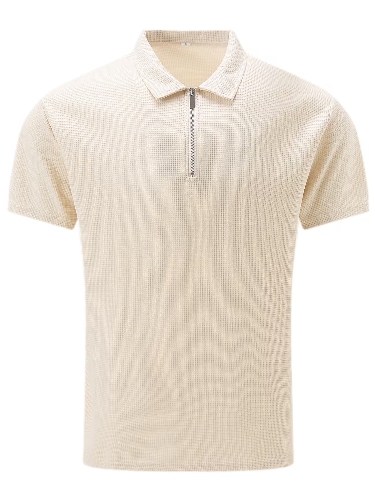Men's Short Sleeve Zip Shirt – Lightweight Casual Style, Relaxed Fit
