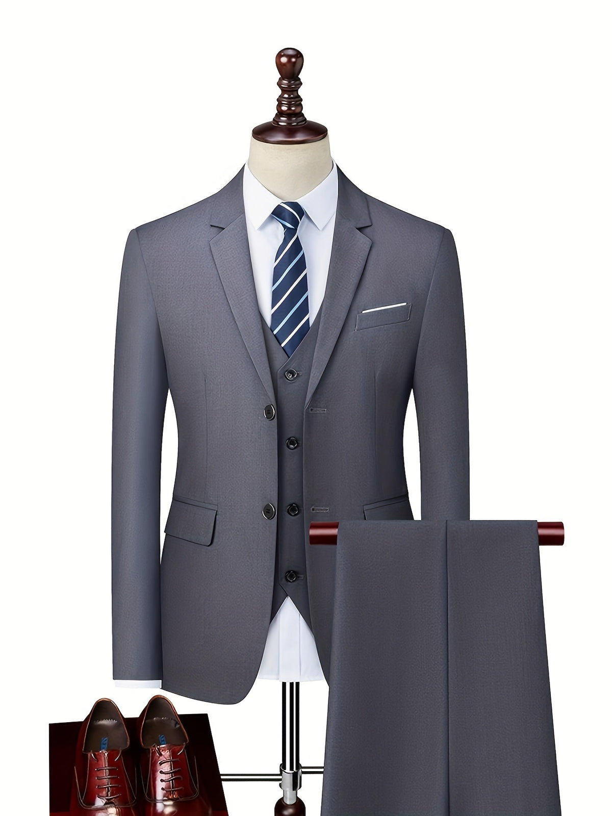 Men's Two Piece Suit – Slim Fit, Wrinkle Resistant