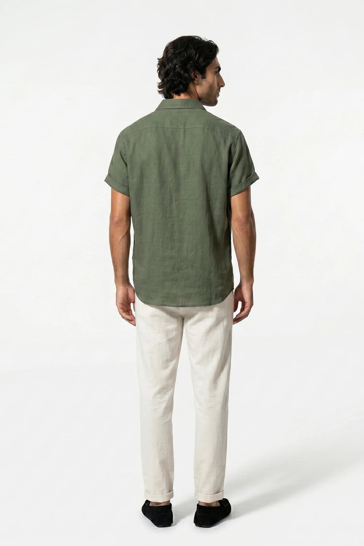 Men's Linen Look Shirt & Trousers Set – Relaxed Summer Fit