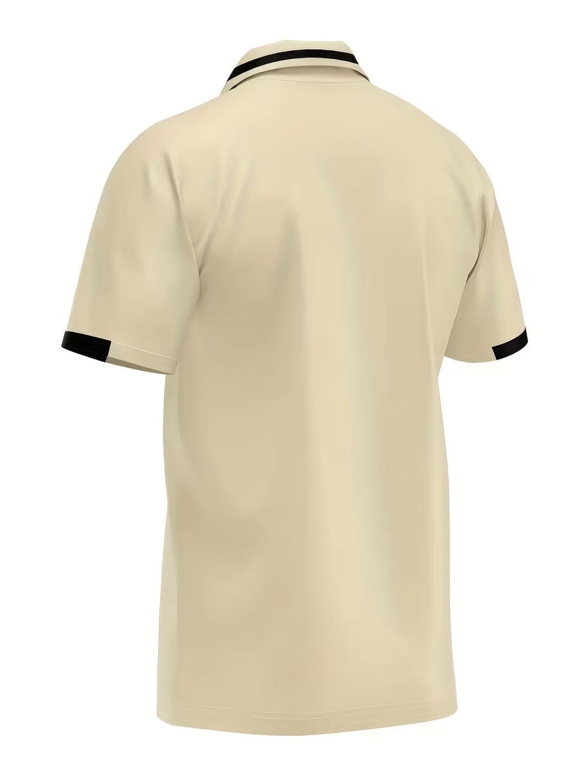 Men's Linen Blend Resort Shirt – Short Sleeve, Lapel Collar, Relaxed Fit