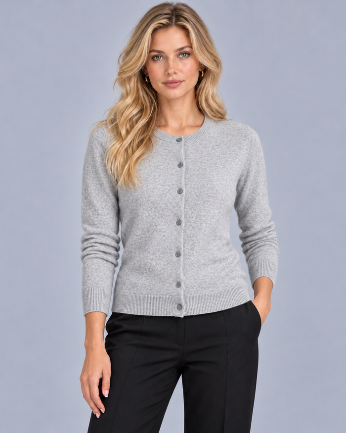 Women's Fine Knit Button Up Cardigan