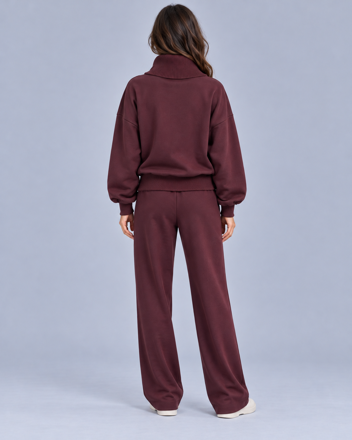 Women's High Collar Co-ord Set | Full Jumper with Trousers set