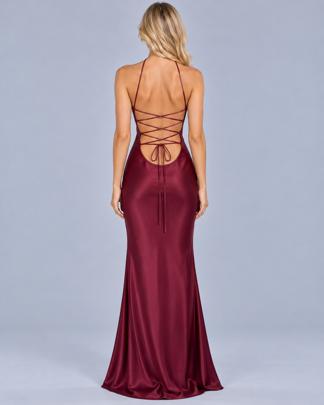 Women's Sequin Bust Halter Maxi Dress