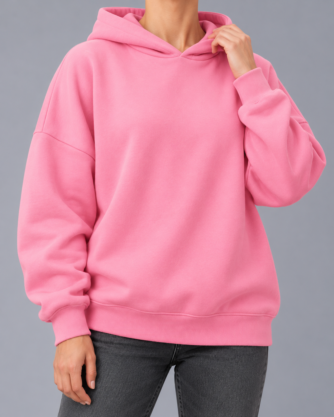 Women's Fleece Hoodie – Cotton Blend, Relaxed Fit