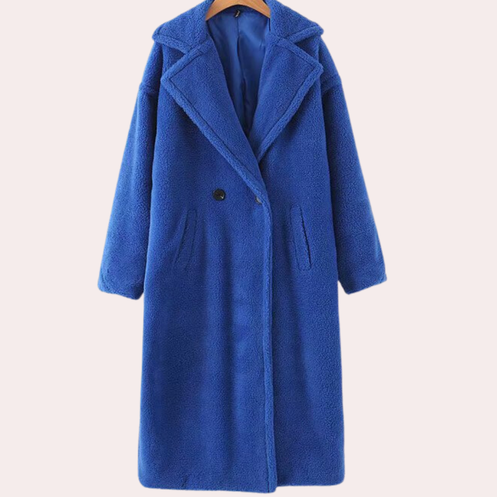 Women's Oversized Teddy Fleece Jacket – Hooded, Full Zip