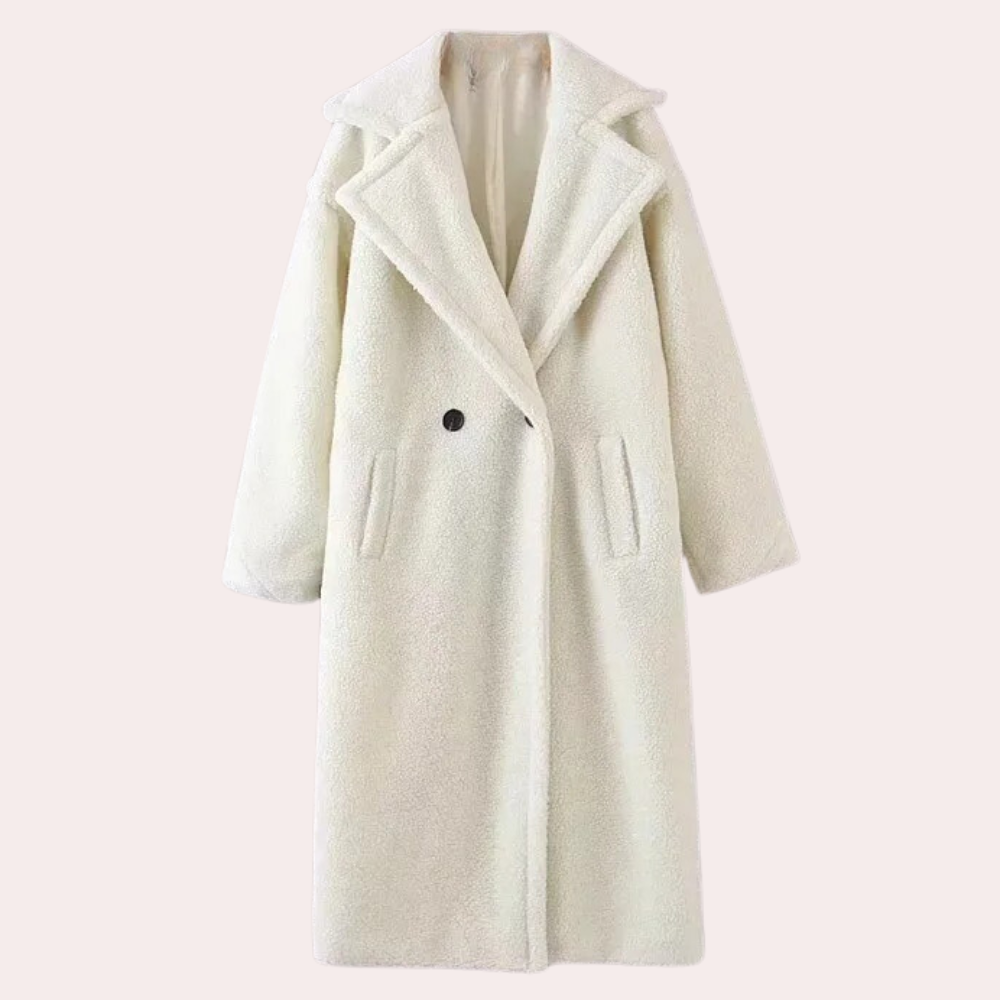 Women's Oversized Teddy Fleece Jacket – Hooded, Full Zip