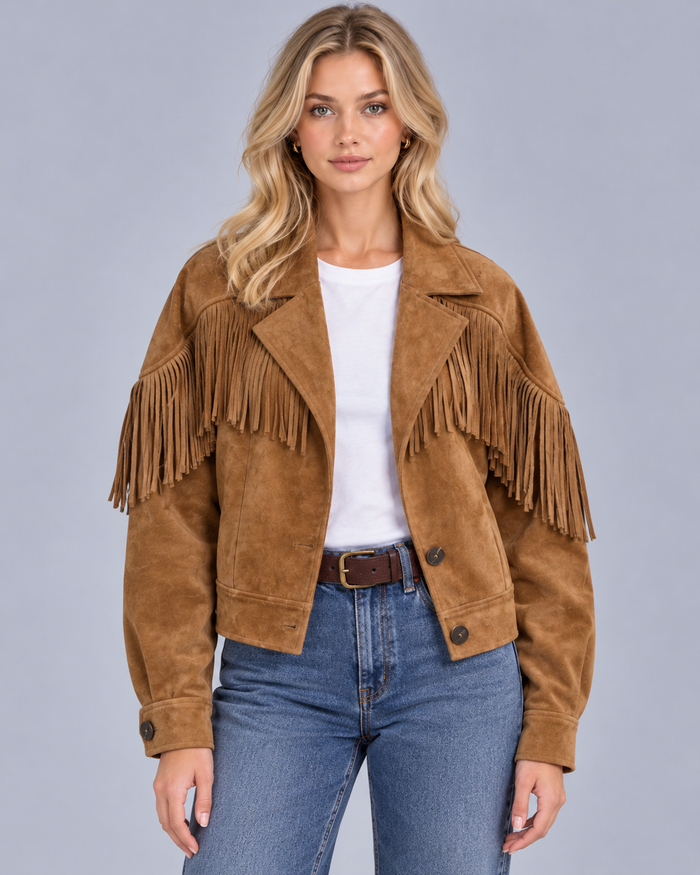 Women's Suede Fringe Jacket