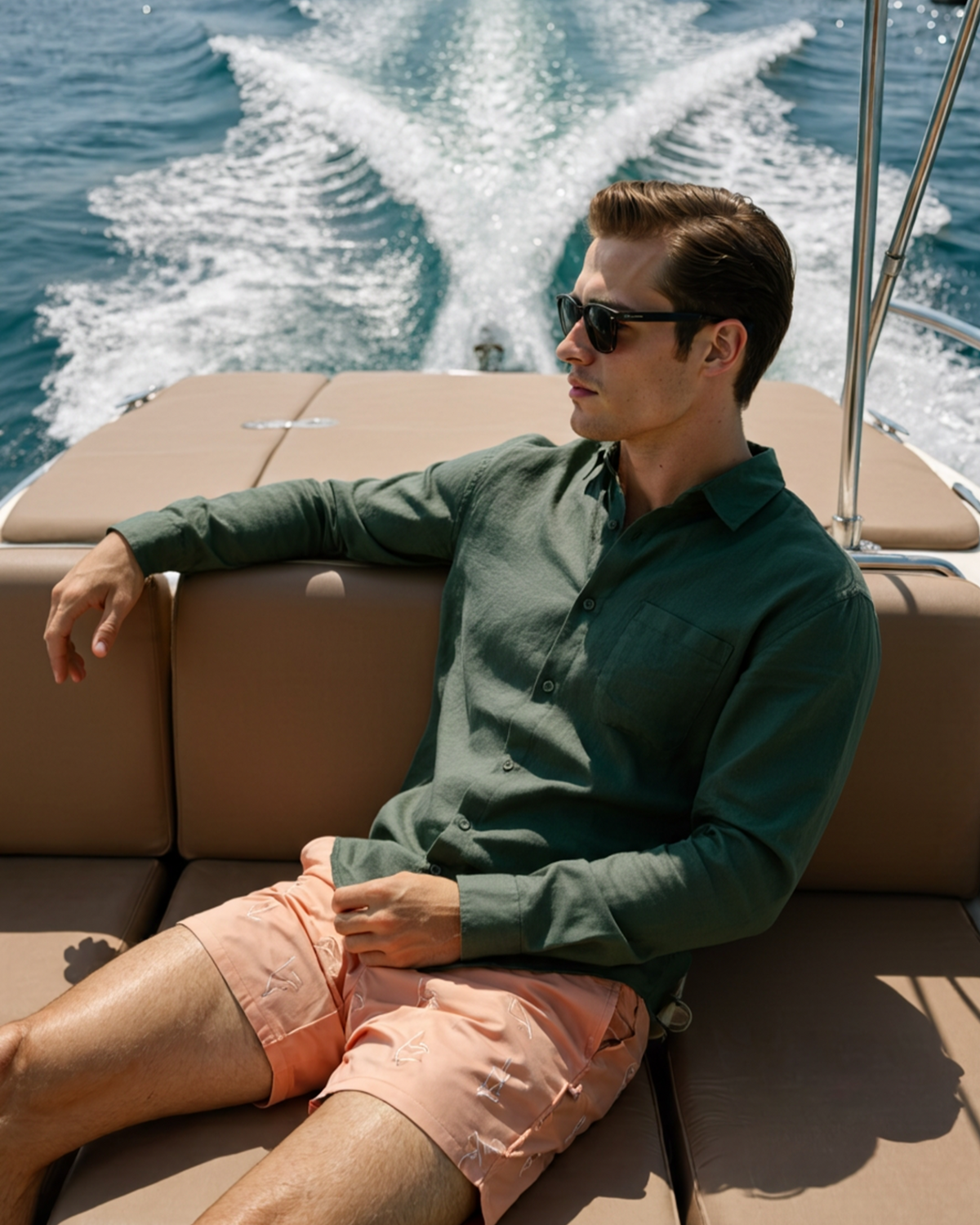 Men's 100% Linen Shirt – Long Sleeve, Regular Fit