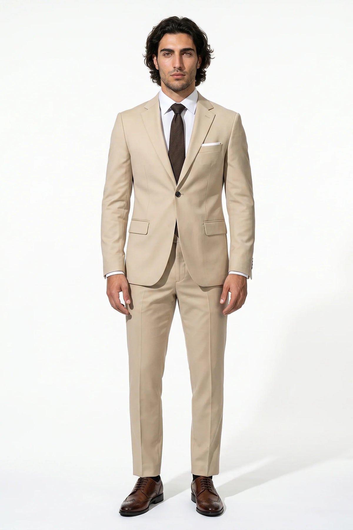 Men's Single Breasted Two Piece Suit – Slim Fit Tailoring