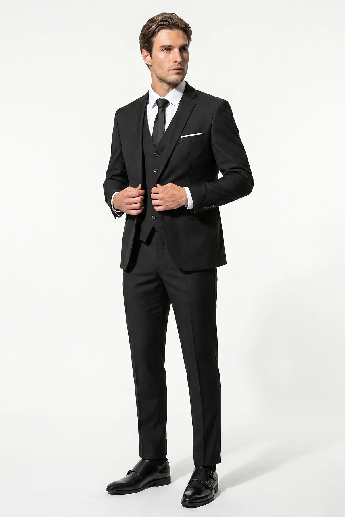 Men's Three Piece Suit – Two Button Single Breasted, Tailored Fit
