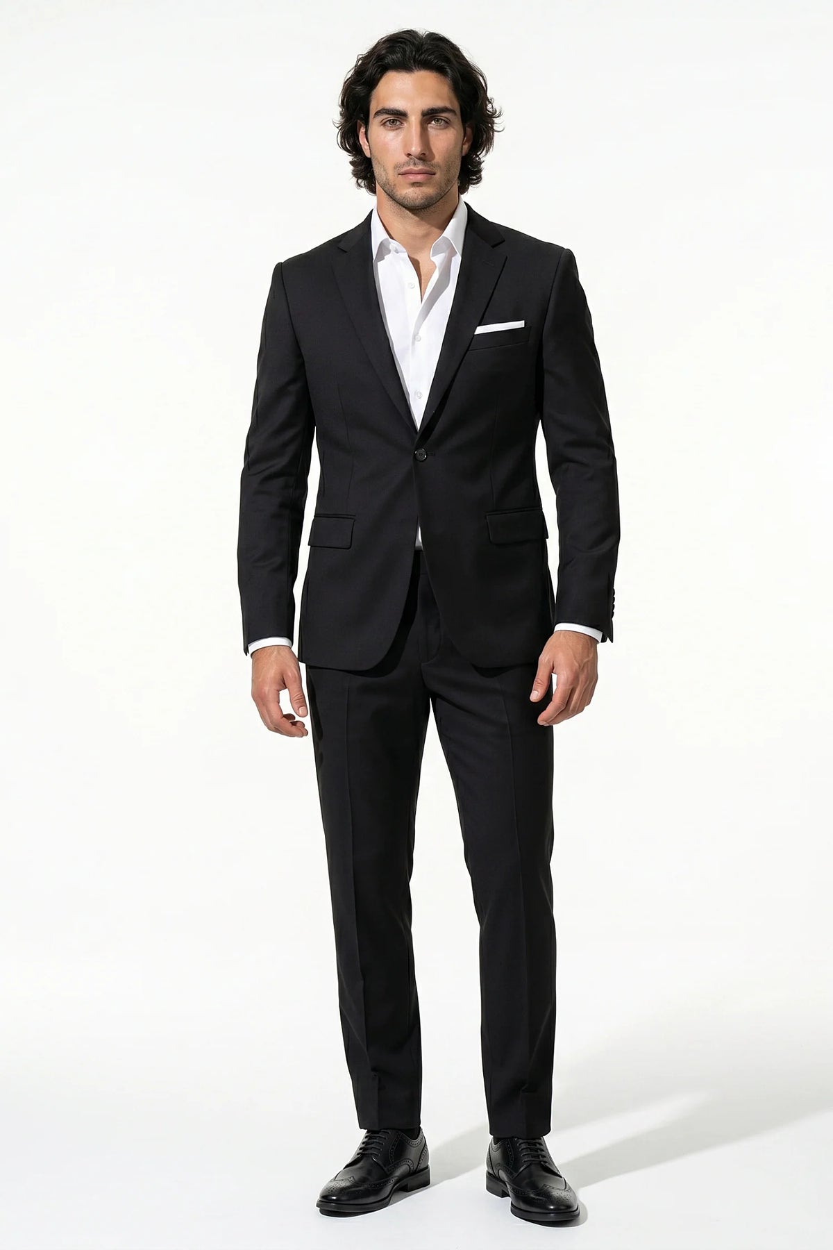 Men's Single Breasted Two Piece Suit – Slim Fit Tailoring