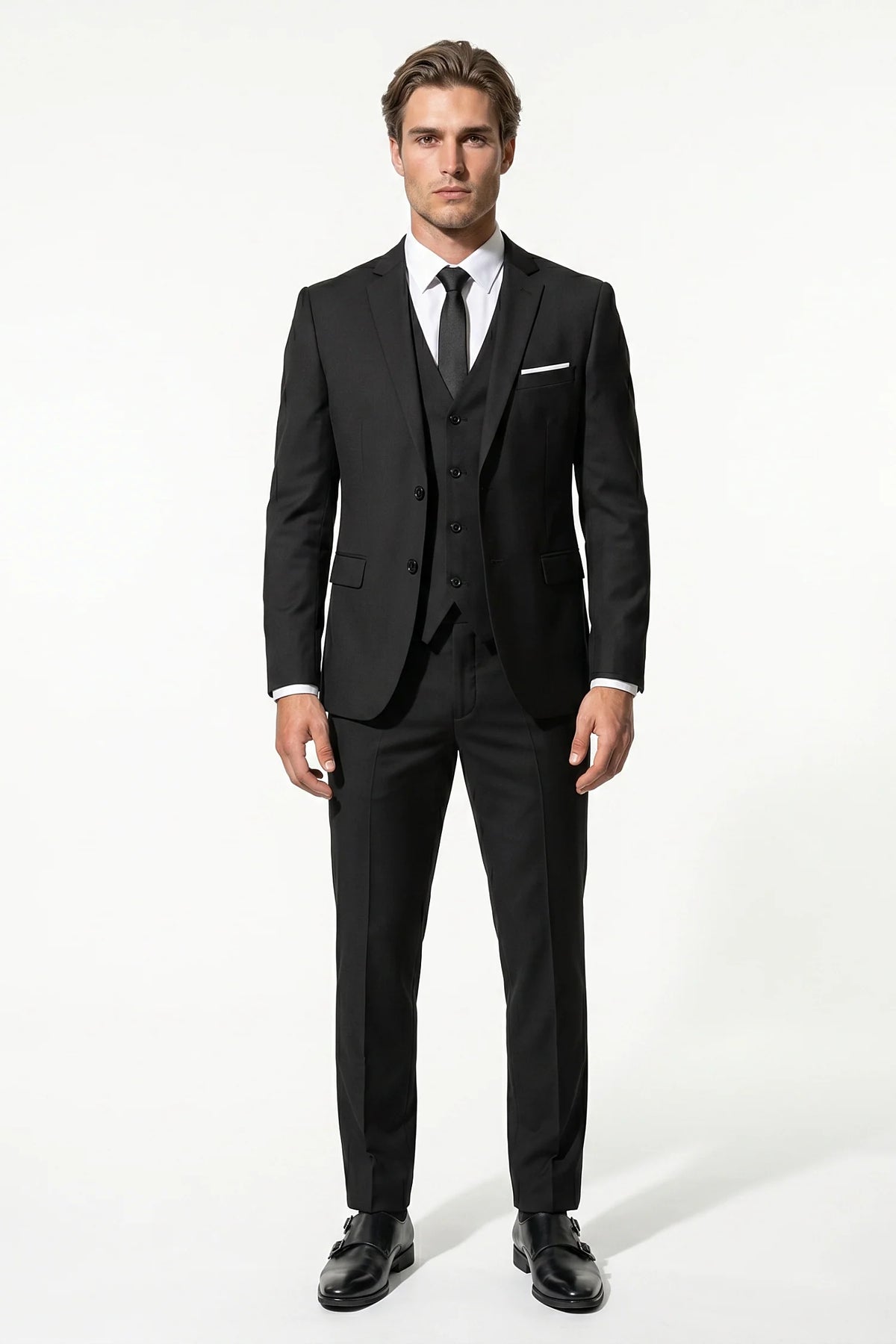 Men's Three Piece Suit – Two Button Single Breasted, Tailored Fit