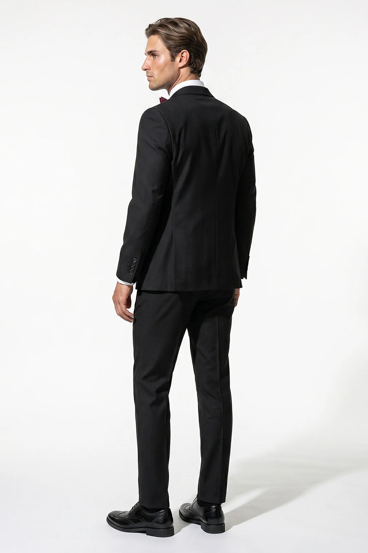 Men's Three Piece Suit – Double Breasted Waistcoat, Slim Fit