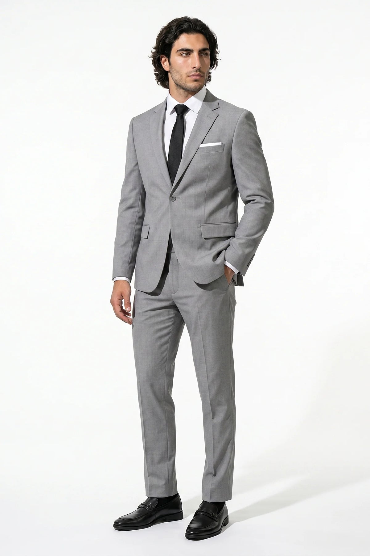 Men's Single Breasted Two Piece Suit – Slim Fit Tailoring