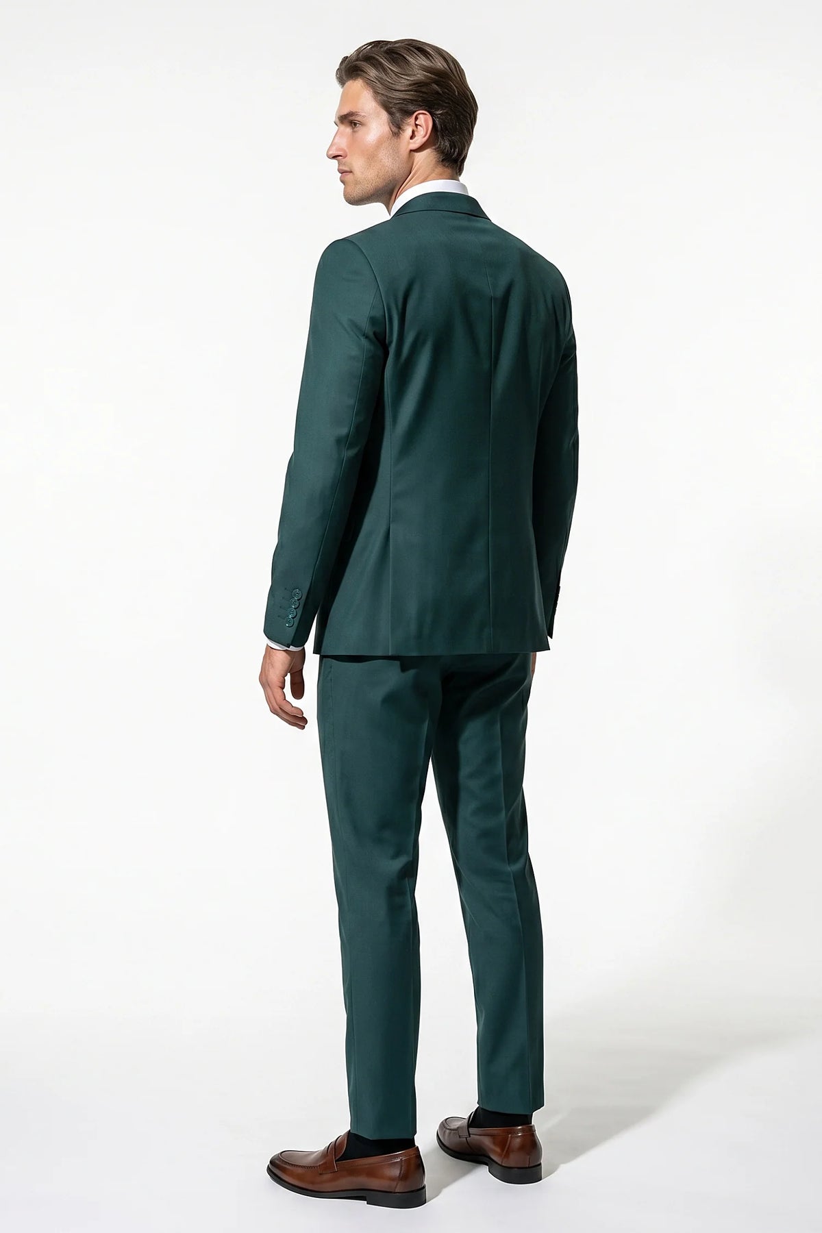 Men's Three Piece Suit – Double Breasted Waistcoat, Slim Fit