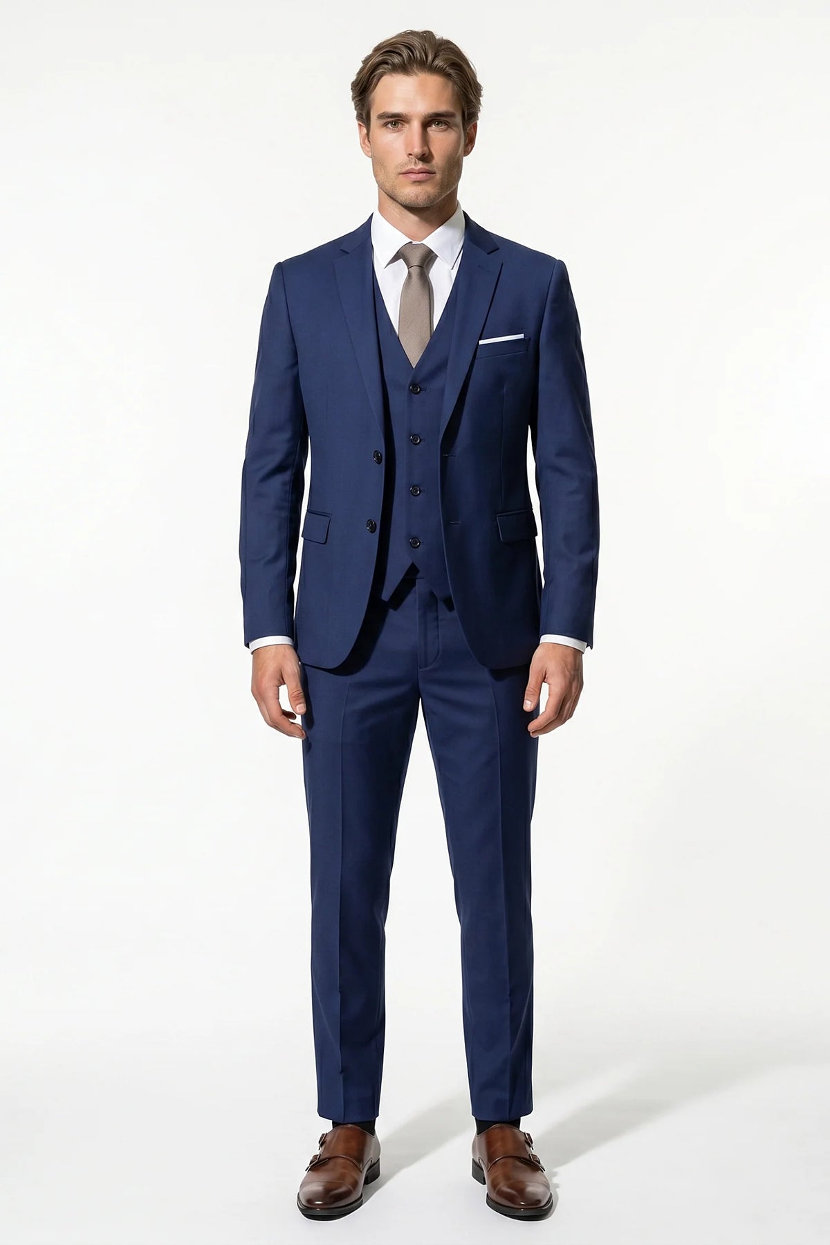 Men's Three Piece Suit – Two Button Single Breasted, Tailored Fit