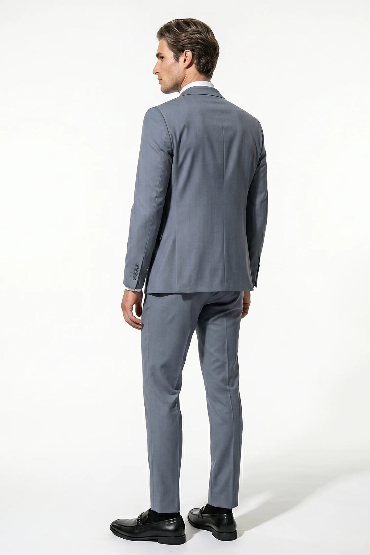 Men's Three Piece Suit – Double Breasted Waistcoat, Slim Fit