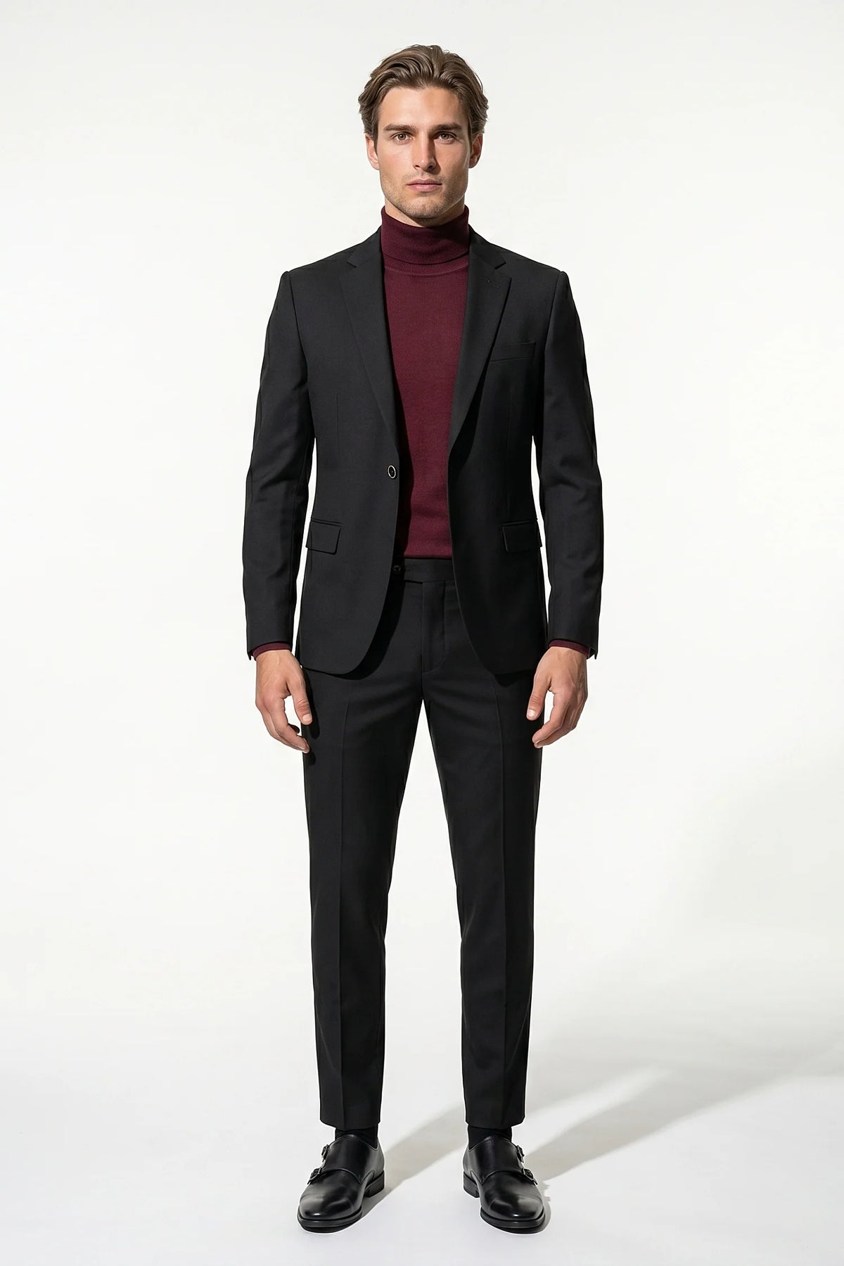Men's Two Piece Suit – Single Breasted, Modern Tailored Fit