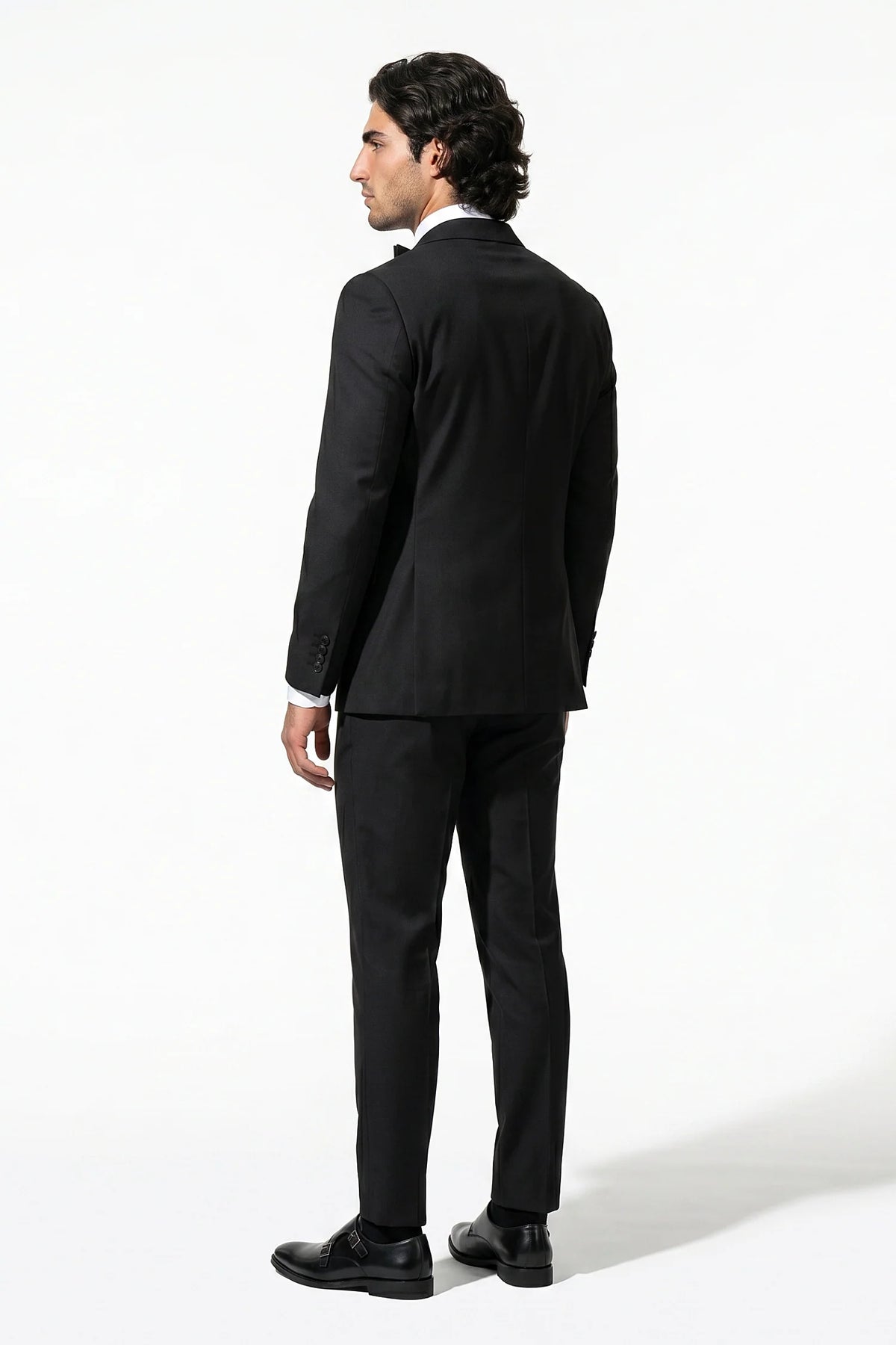 Men's Double Breasted Suit – Peaked Lapel, Slim Fit Two Piece
