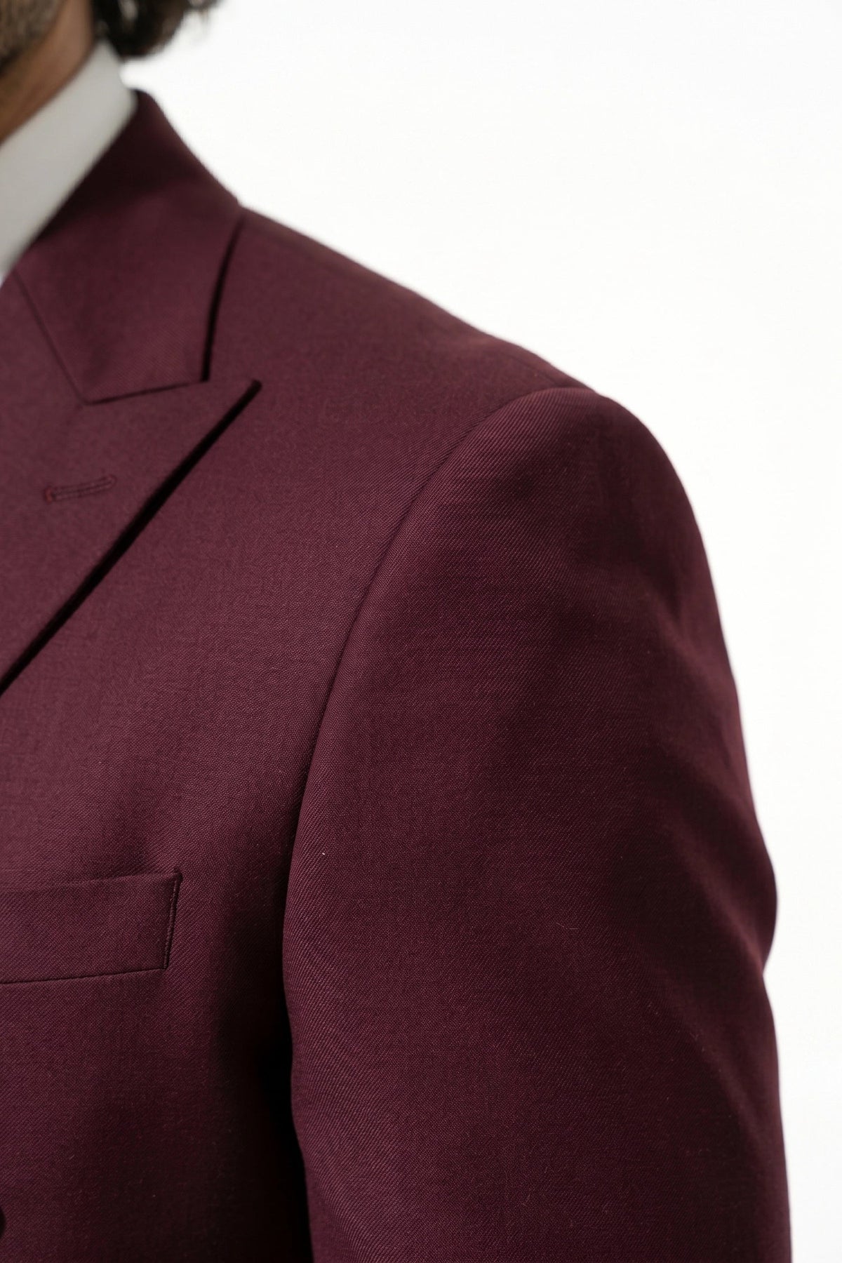 Men's Double Breasted Suit – Peaked Lapel, Slim Fit Two Piece