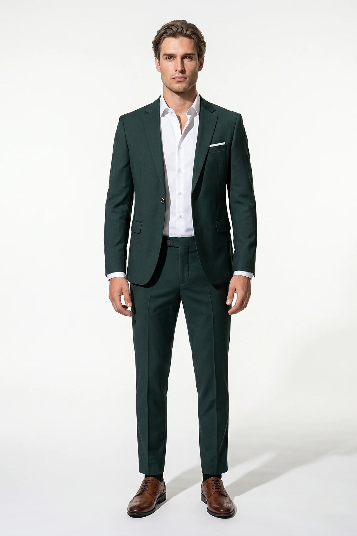 Men's Two Piece Suit – Single Breasted, Modern Tailored Fit