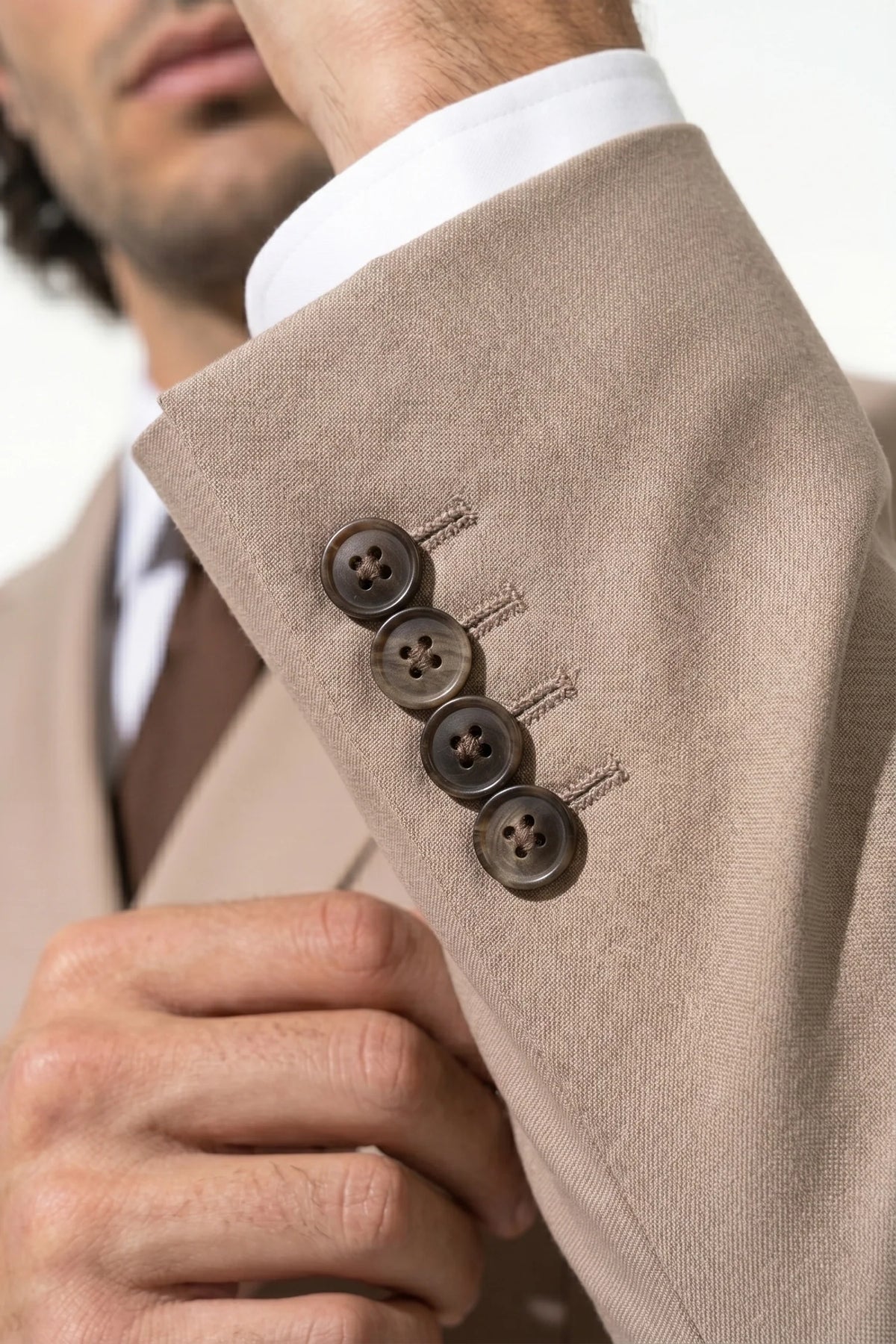 Men's Double Breasted Suit – Peaked Lapel, Slim Fit Two Piece