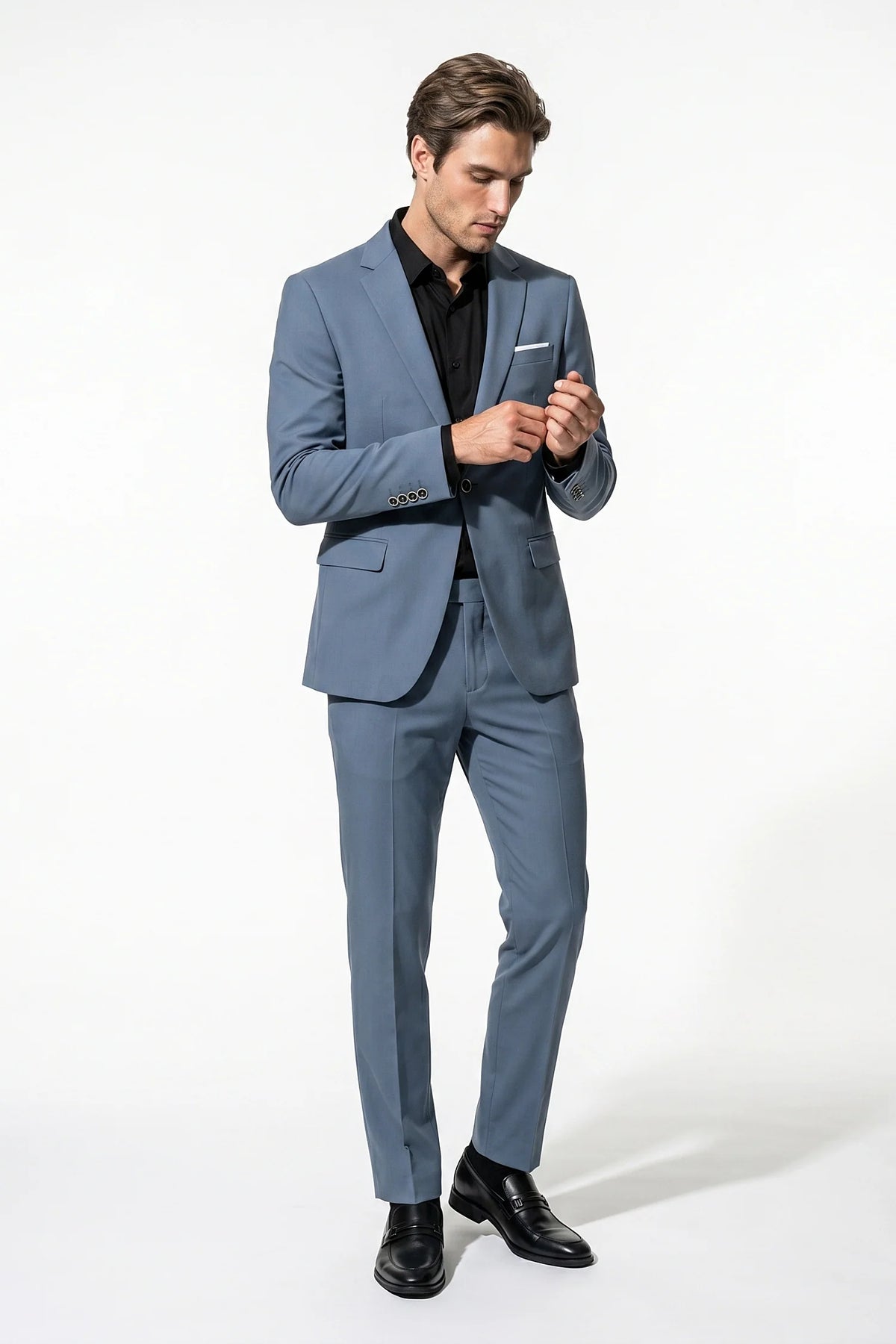 Men's Two Piece Suit – Single Breasted, Modern Tailored Fit