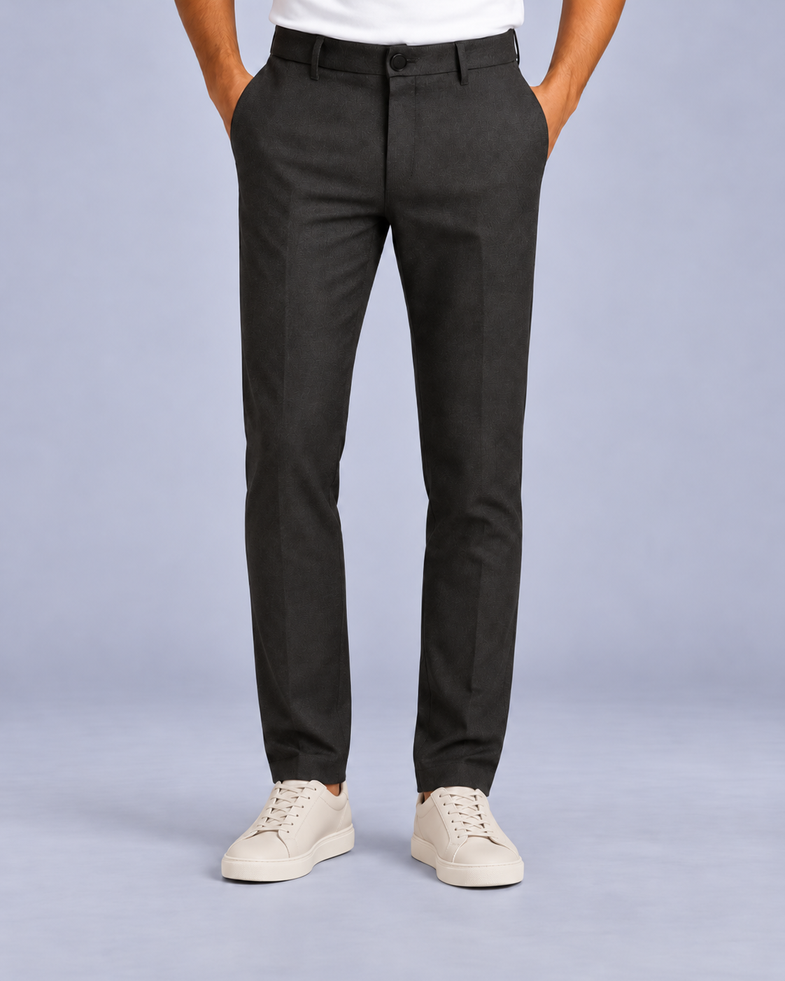 Men's Tailored Slim Leg Cropped Trousers