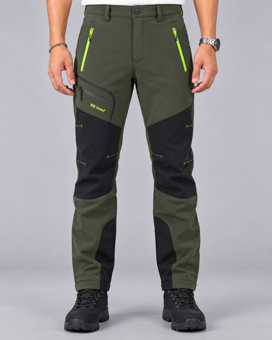 Unisex Waterproof Work Trousers – Thermal Fleece-Lined Outdoor Pants
