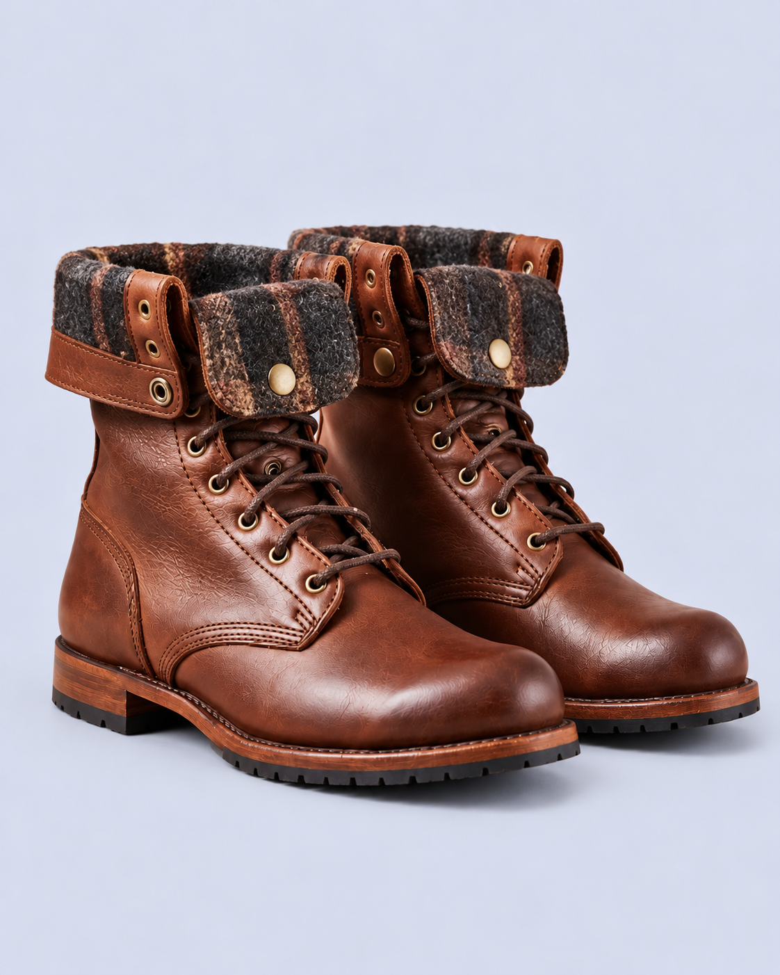 Women's Mid-Calf Lace-Up Combat Boots