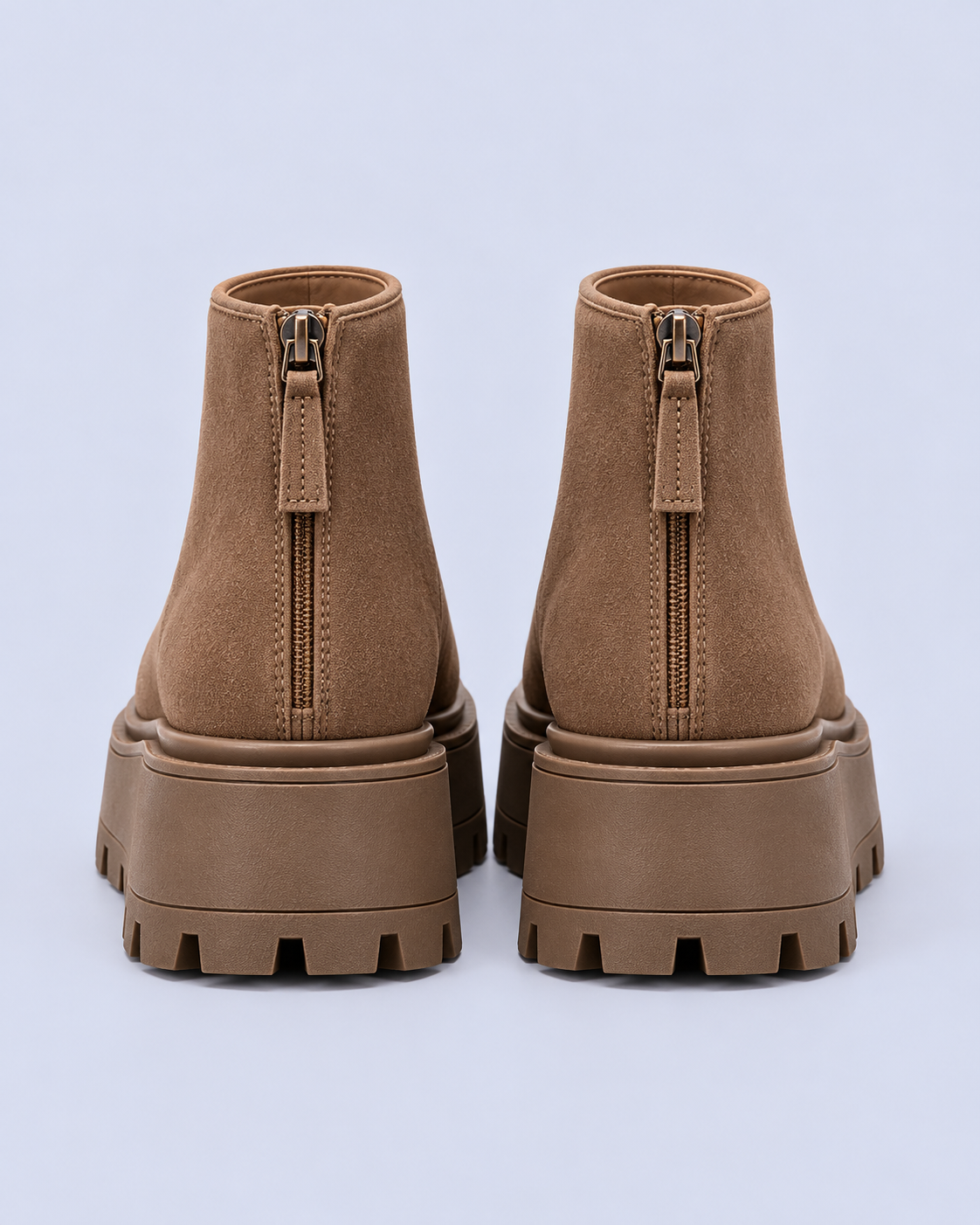 Women's Chunky Suede Platform Ankle Boots