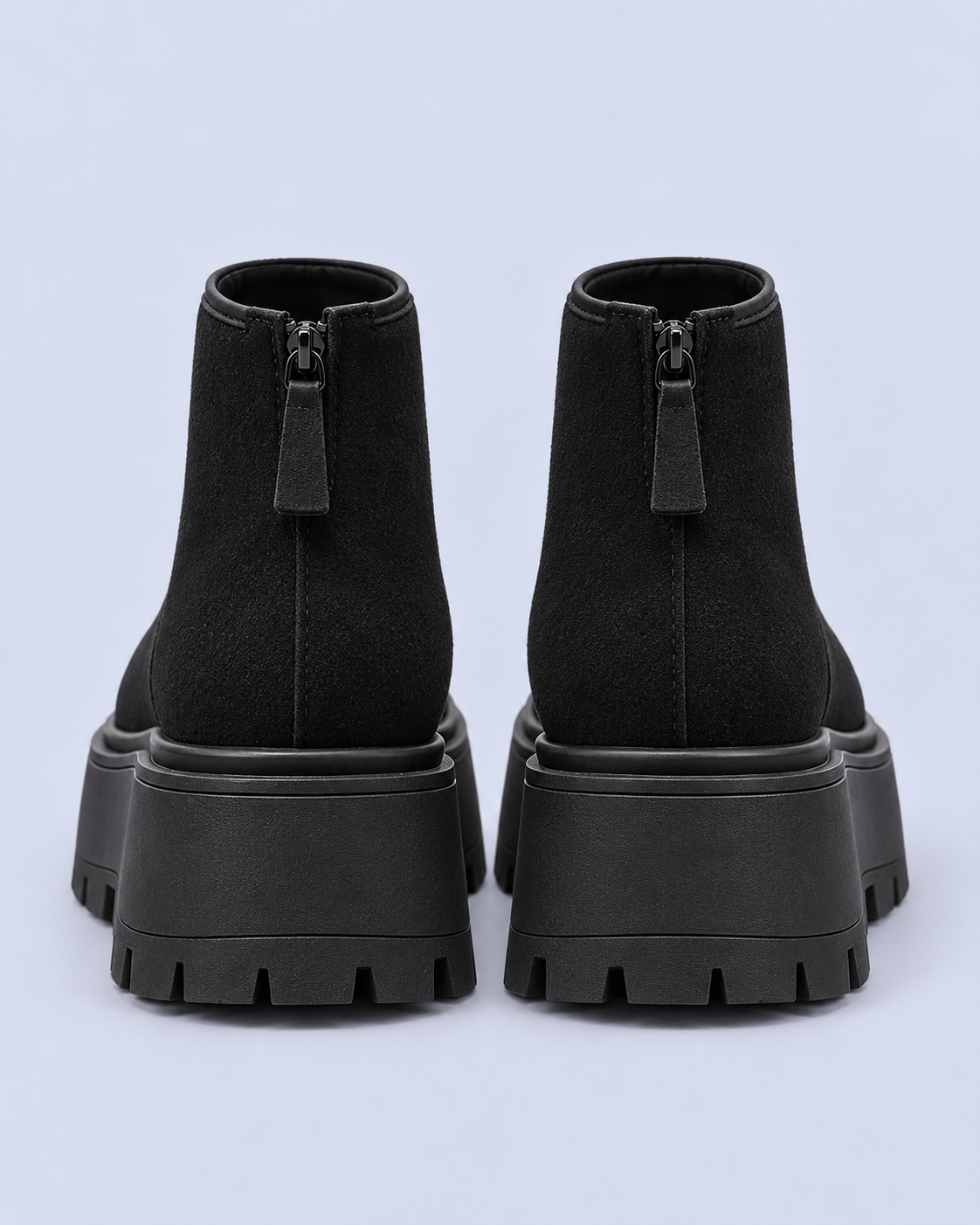 Women's Chunky Suede Platform Ankle Boots