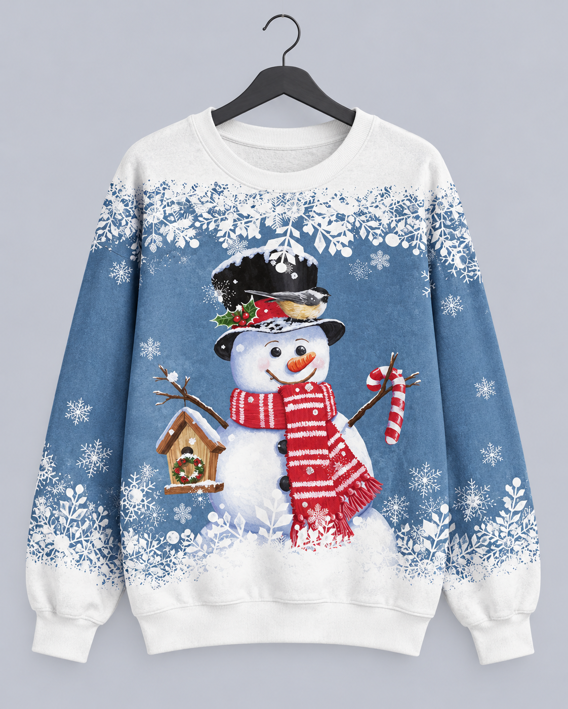 Women's Soft Knit Christmas Jumper | Festive Adorable Snowman Design