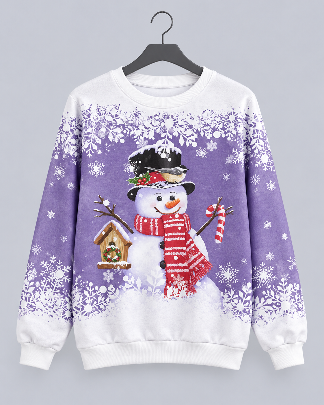 Women's Soft Knit Christmas Jumper | Festive Adorable Snowman Design