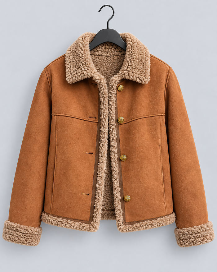 Women's Sheepskin Jacket | Warm Winter Coat